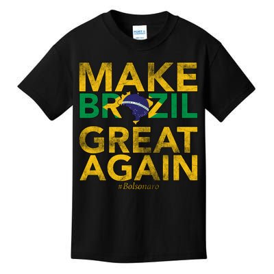 Make Brazil Great Again Jair Bolsonaro Kids T-Shirt