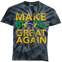 Make Brazil Great Again Jair Bolsonaro Kids Tie-Dye T-Shirt