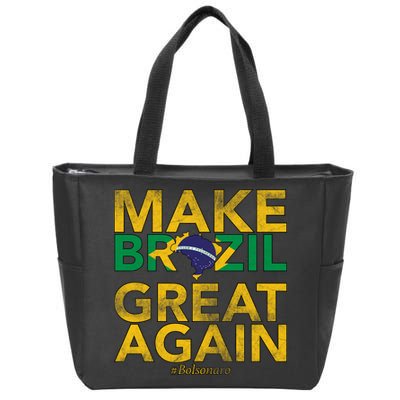 Make Brazil Great Again Jair Bolsonaro Zip Tote Bag