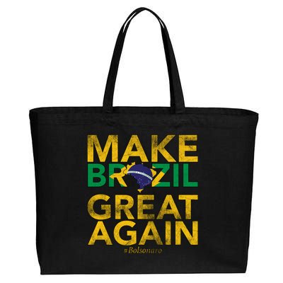 Make Brazil Great Again Jair Bolsonaro Cotton Canvas Jumbo Tote