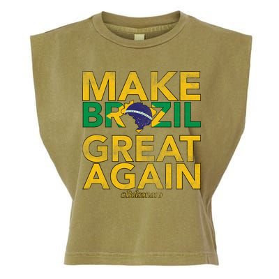 Make Brazil Great Again Jair Bolsonaro Garment-Dyed Women's Muscle Tee