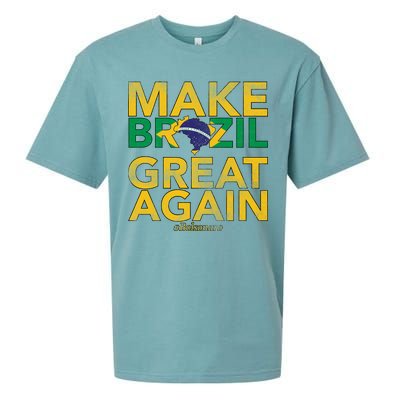 Make Brazil Great Again Jair Bolsonaro Sueded Cloud Jersey T-Shirt