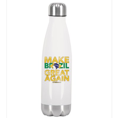 Make Brazil Great Again Jair Bolsonaro Stainless Steel Insulated Water Bottle