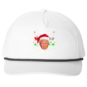 Make Christmas Great Again! Donald Trump Ugly Christmas Sweater Snapback Five-Panel Rope Hat