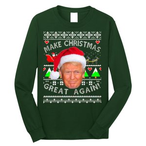 Make Christmas Great Again! Donald Trump Ugly Christmas Sweater Long Sleeve Shirt