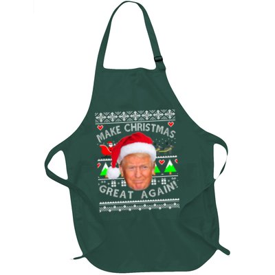 Make Christmas Great Again! Donald Trump Ugly Christmas Sweater Apron