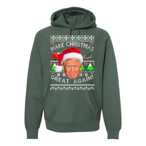 Make Christmas Great Again! Donald Trump Ugly Christmas Sweater Premium Hoodie