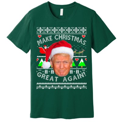 Make Christmas Great Again! Donald Trump Ugly Christmas Sweater Premium T-Shirt