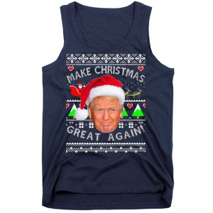 Make Christmas Great Again! Donald Trump Ugly Christmas Sweater Tank Top