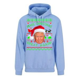 Make Christmas Great Again! Donald Trump Ugly Christmas Sweater Unisex Surf Hoodie