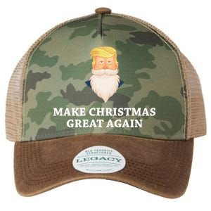 Make Christmas Great Again Santa Beard Trump Legacy Tie Dye Trucker Hat