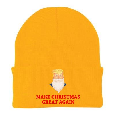 Make Christmas Great Again Santa Beard Trump Knit Cap Winter Beanie