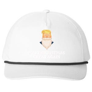 Make Christmas Great Again Santa Beard Trump Snapback Five-Panel Rope Hat