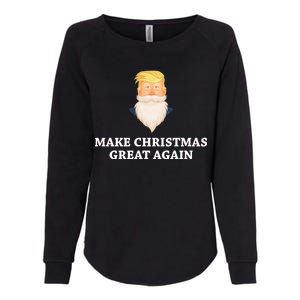 Make Christmas Great Again Santa Beard Trump Womens California Wash Sweatshirt