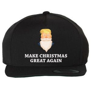 Make Christmas Great Again Santa Beard Trump Wool Snapback Cap