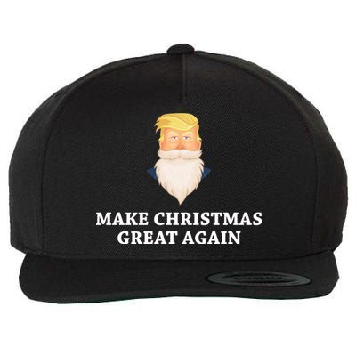 Make Christmas Great Again Santa Beard Trump Wool Snapback Cap