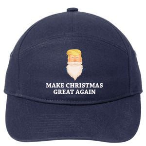 Make Christmas Great Again Santa Beard Trump 7-Panel Snapback Hat