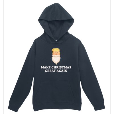 Make Christmas Great Again Santa Beard Trump Urban Pullover Hoodie