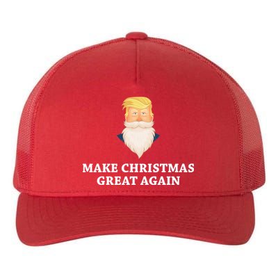 Make Christmas Great Again Santa Beard Trump Yupoong Adult 5-Panel Trucker Hat