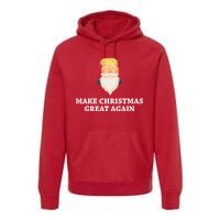 Make Christmas Great Again Santa Beard Trump Premium Hoodie