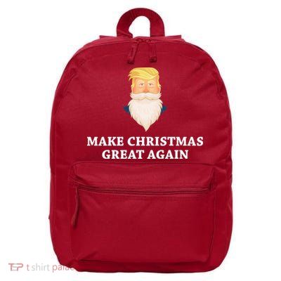 Make Christmas Great Again Santa Beard Trump 16 in Basic Backpack