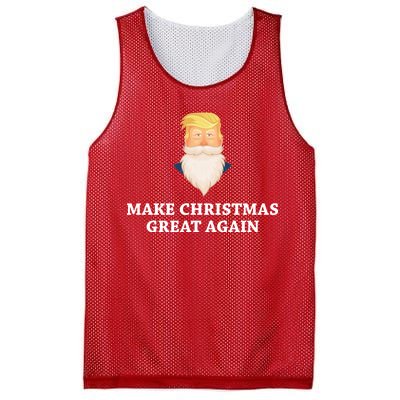 Make Christmas Great Again Santa Beard Trump Mesh Reversible Basketball Jersey Tank