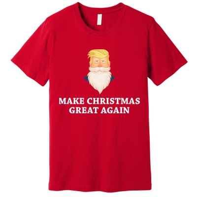 Make Christmas Great Again Santa Beard Trump Premium T-Shirt
