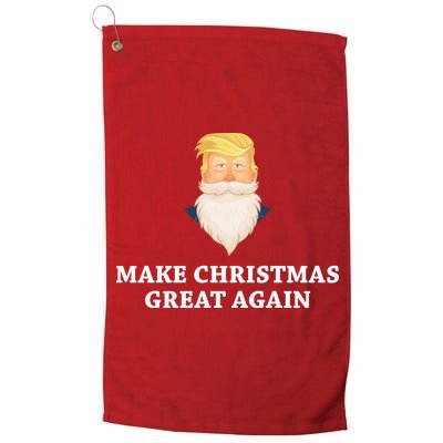Make Christmas Great Again Santa Beard Trump Golf Towel