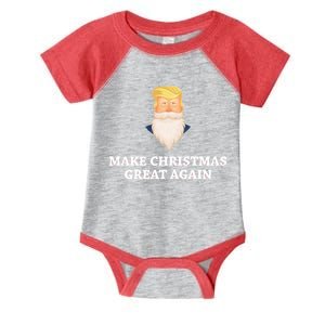 Make Christmas Great Again Santa Beard Trump Infant Baby Jersey Bodysuit