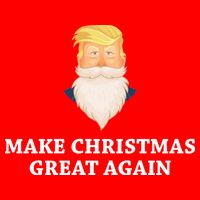 Make Christmas Great Again Santa Beard Trump Visor
