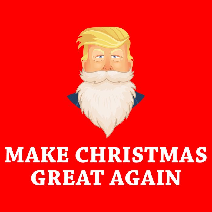 Make Christmas Great Again Santa Beard Trump Visor