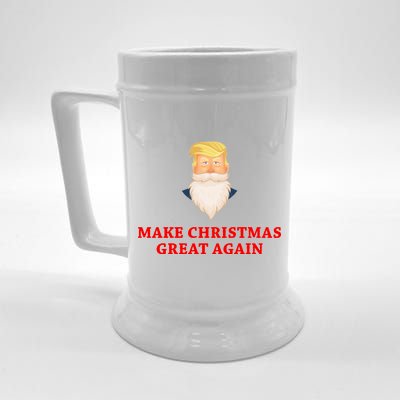 Make Christmas Great Again Santa Beard Trump Beer Stein