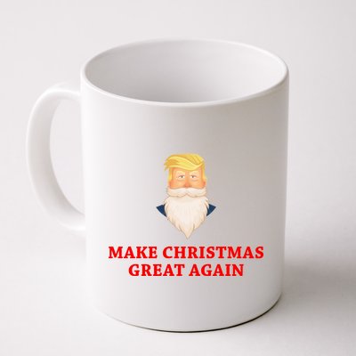 Make Christmas Great Again Santa Beard Trump Coffee Mug