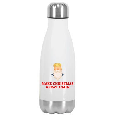 Make Christmas Great Again Santa Beard Trump Stainless Steel Insulated Water Bottle