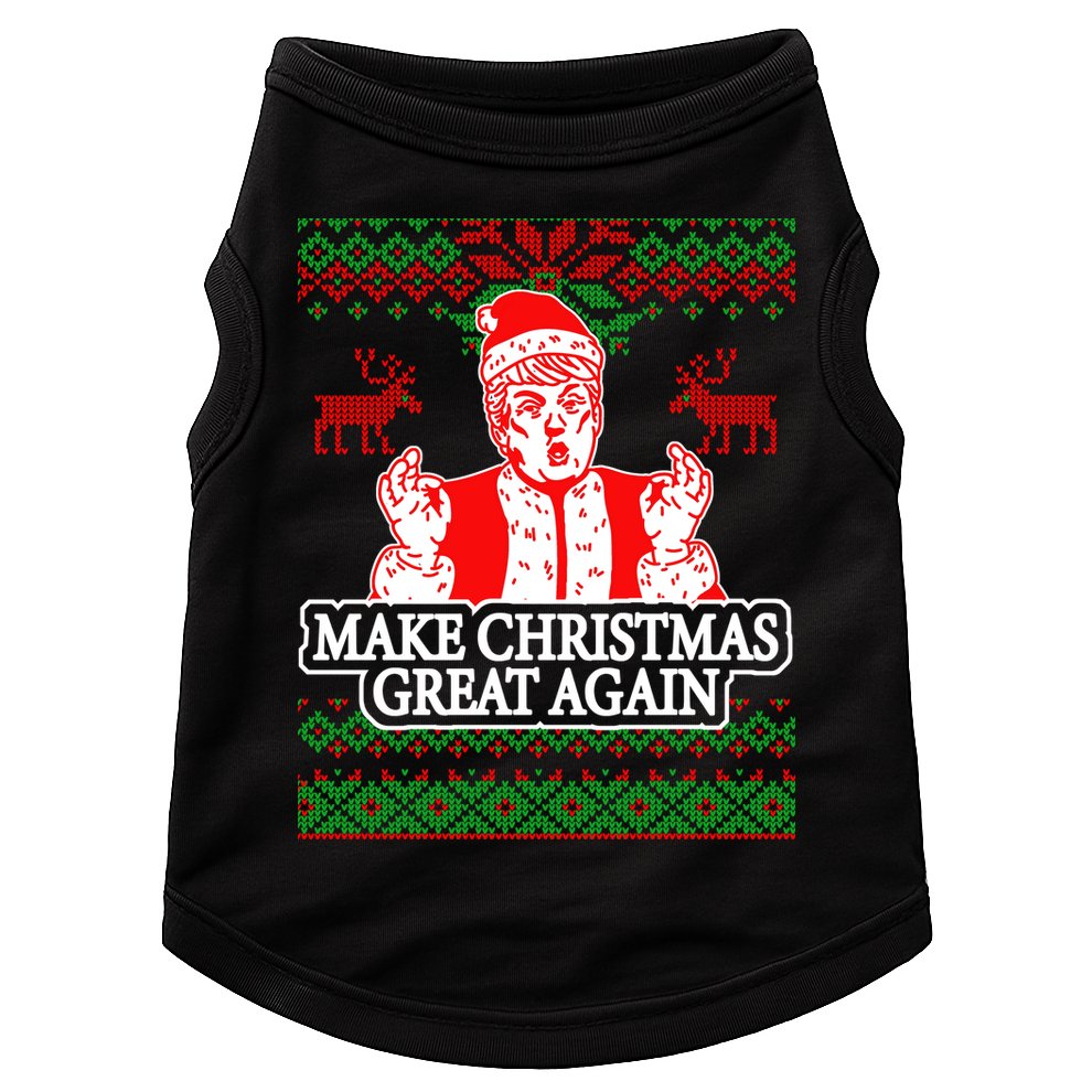 Make Christmas Great Again Santa Trump Ugly Doggie Tank
