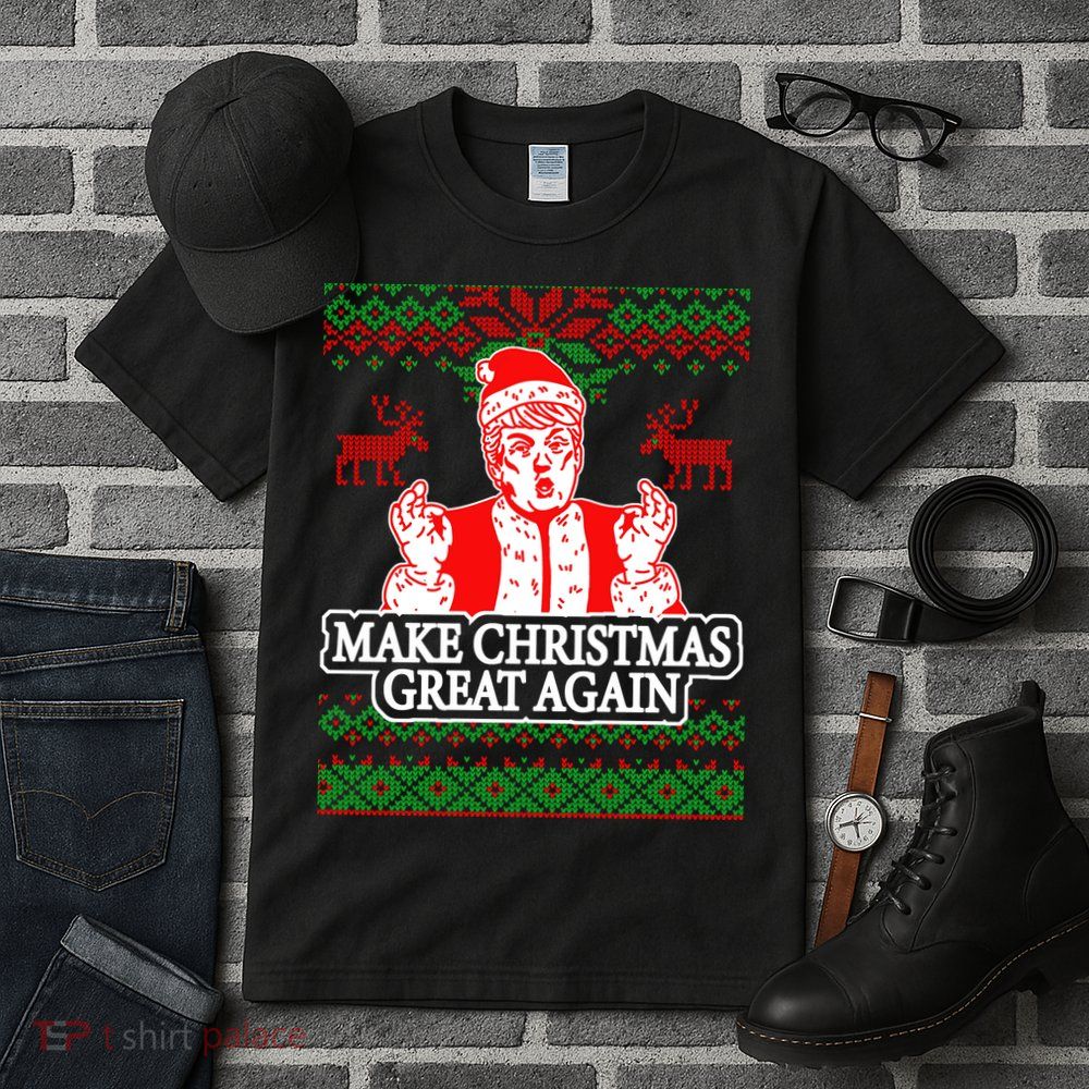Make Christmas Great Again Santa Trump Ugly Tall T-Shirt