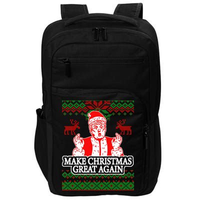 Make Christmas Great Again Santa Trump Ugly Impact Tech Backpack