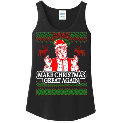 Make Christmas Great Again Santa Trump Ugly Ladies Essential Tank