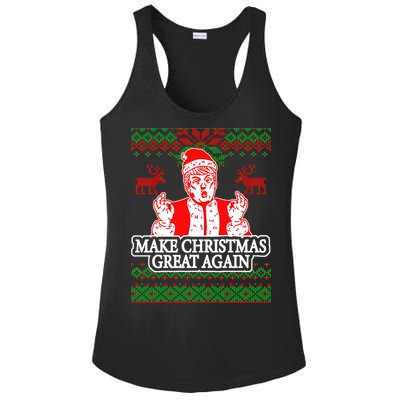 Make Christmas Great Again Santa Trump Ugly Ladies PosiCharge Competitor Racerback Tank