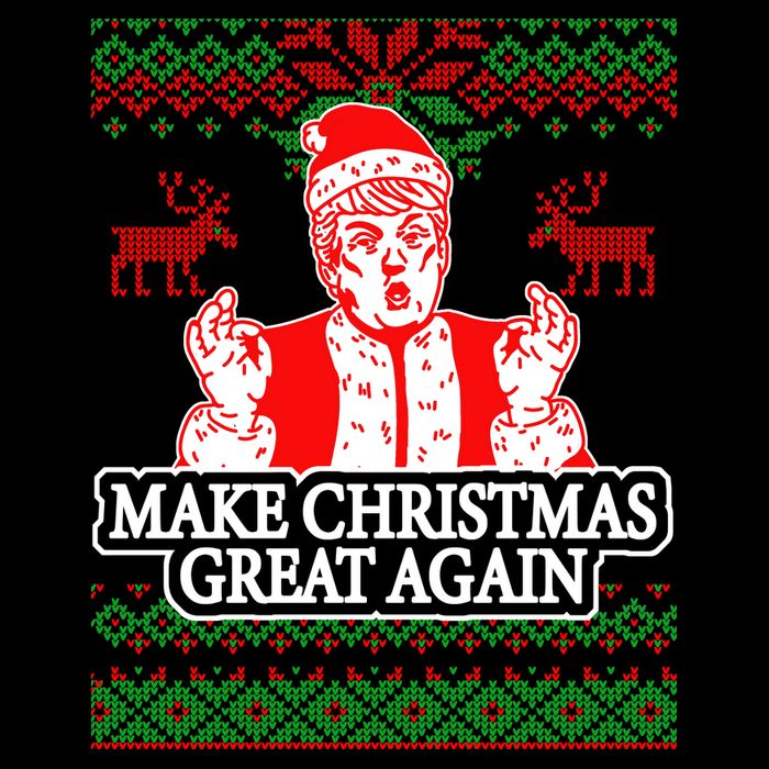 Make Christmas Great Again Santa Trump Ugly Poster