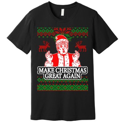 Make Christmas Great Again Santa Trump Ugly Premium T-Shirt
