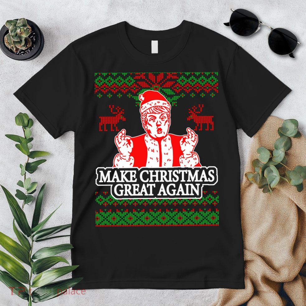Make Christmas Great Again Santa Trump Ugly Premium T-Shirt