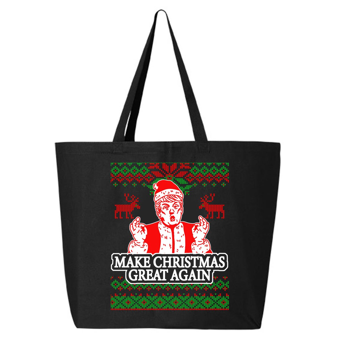 Make Christmas Great Again Santa Trump Ugly 25L Jumbo Tote