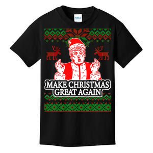 Make Christmas Great Again Santa Trump Ugly Kids T-Shirt