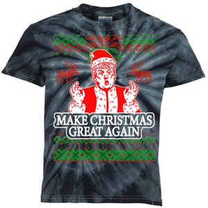 Make Christmas Great Again Santa Trump Ugly Kids Tie-Dye T-Shirt