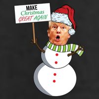 Make Christmas Great Again Trump Snowman Adult Drive Performance Visor