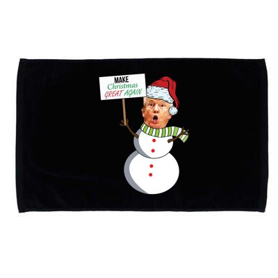 Make Christmas Great Again Trump Snowman Microfiber Hand Towel