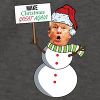 Make Christmas Great Again Trump Snowman Vector Backpack
