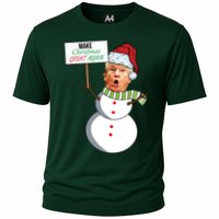Make Christmas Great Again Trump Snowman Cooling Performance Crew T-Shirt