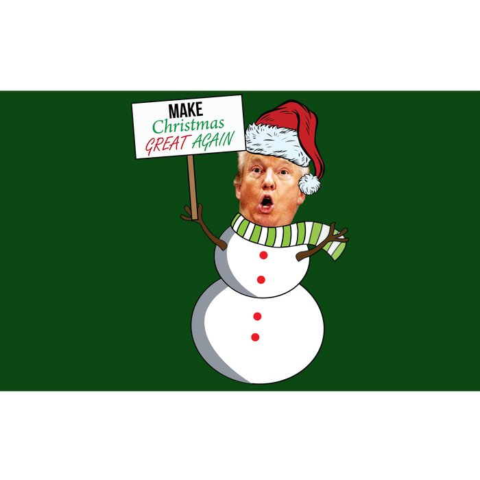 Make Christmas Great Again Trump Snowman Bumper Sticker